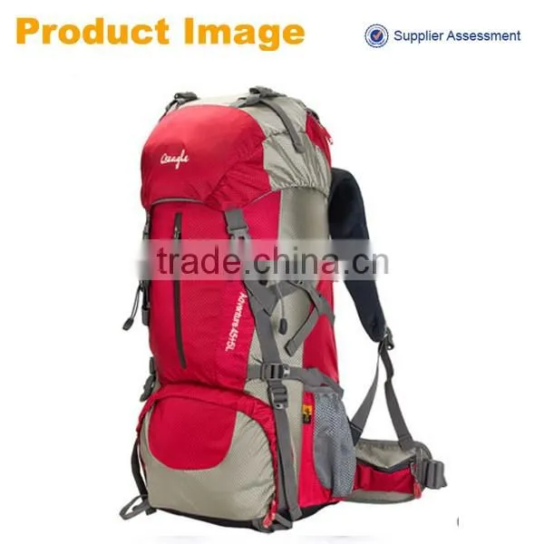 2016 wholesale durable 50L sport blank backpack, durable sport bag pack for camping