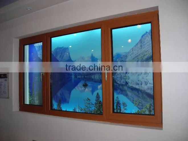 good brown UPVC fixed window