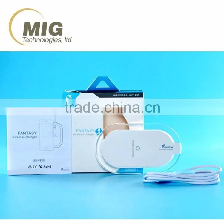 QI universal wireless charger, 3 Coils portable chrager for mobilephones, fast wireless charger