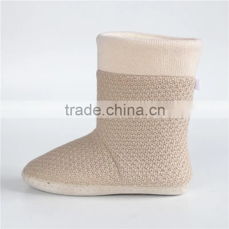 Ladies mix silver knitted boot