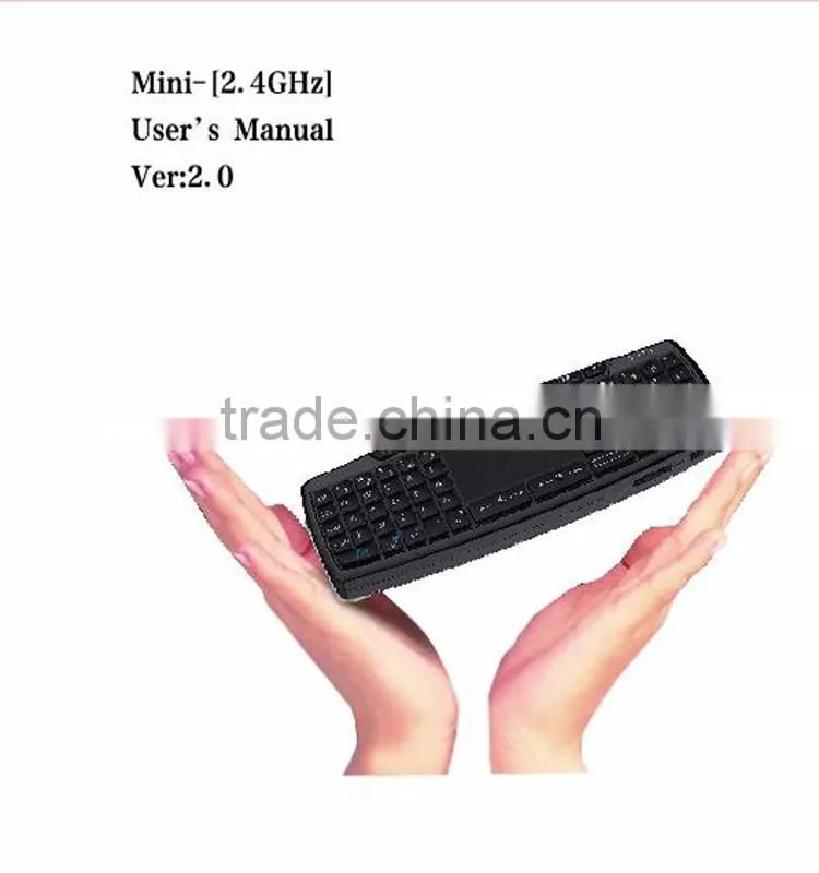 New Arrive Fashional Portable Laptop Desktop 2.4G USB Wireless Keyboard Arabic with Mouse Touch Pad