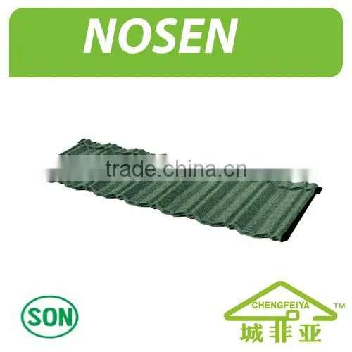 Colorful Stone Chip Coated Steel Roof Tile