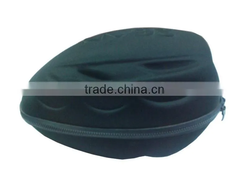 Hard shell helmet case for bicycle