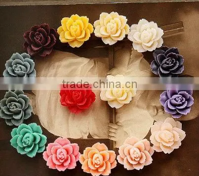 bulk resin flower cabochon, fashion flower resin cameos!