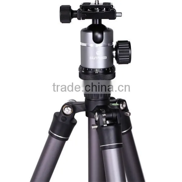 SUNRISE good quality professional aluminum dslr camera tripod with ball head for DSLR camera