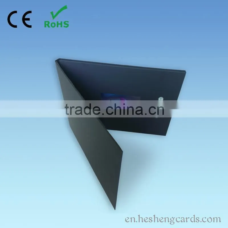 paper folding greeting card with lcd