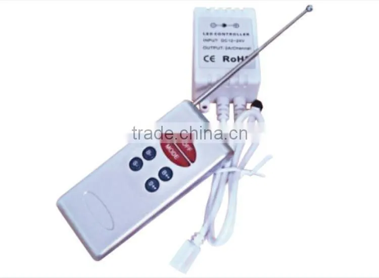 5V~12V~24VDC 8-key RF iron shell rainbow controller/Dimmer for led strip light