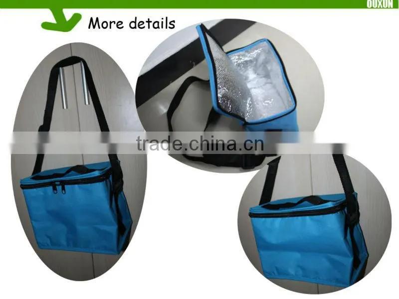 Cheapest oxford insulated foil 6 bottle& 6 cans cooler bag