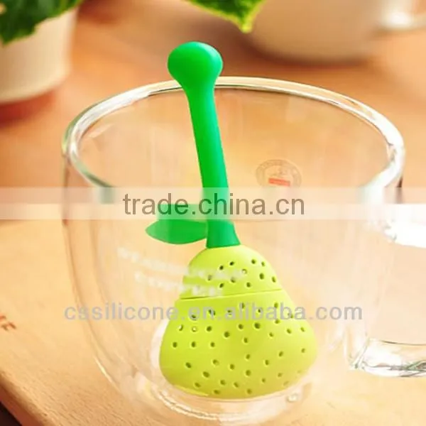 2014 hot selling silicone tea strainer approved by FDA ,silicone tea strainer