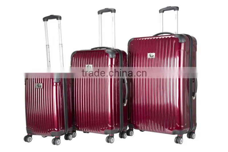 alibaba china hot new product for 2015 !!! colorful wheeled abs travel luggage