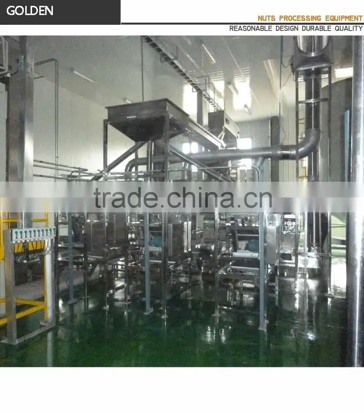 Professional Nut Equipment Peanut Roasting Blanching Line