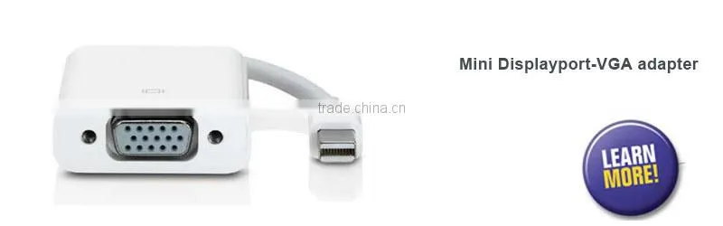 Mini DisplayPort to HDMI DVI & DisplayPort Adapter - White