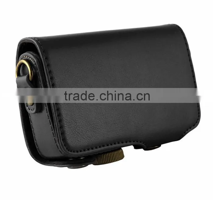 Factory competitive price new style leather Camera Bag in Dongguan