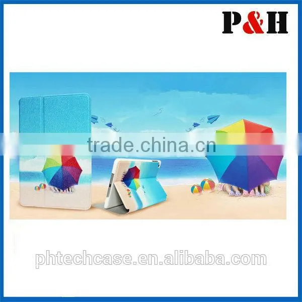 Colored Drawing Leather Case For iPad Mini,Premium Leather Cover For Apple iPad Mini