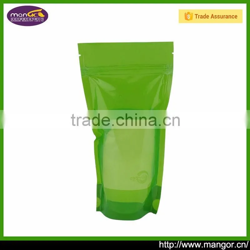 hot sell product 2016 Stand Up Zip Lock Plastic Packaging Bag With Zipper Pouch