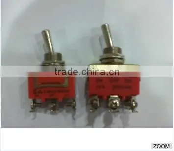 ON-OFF Toggle switch 2 ways and 3 ways 3pin 6 pins toggle switch