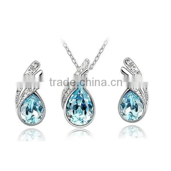 beautiful plated china wholesale 925 silver jewelry set