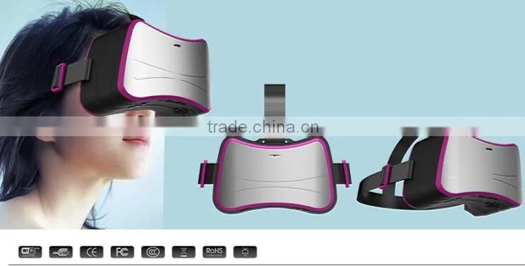 Cheap price Allwinner H8 Octa core CPU VR all in one,Andriod 4.4 OS all in one vr headset,5inch HD screen vr all in one