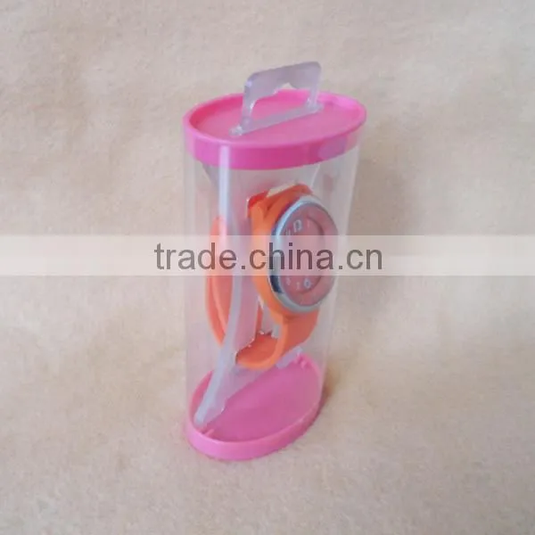 H40 China free sample watch box factory made plastic transparent watch box wholesale 2014