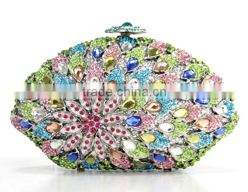Top one OEM design Envelope clutch bag for party women's clutch purse Crystal Evening Clutch bag