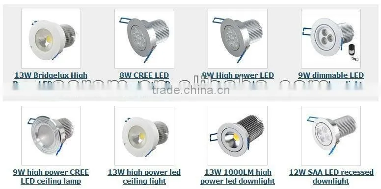 Brush Aluminum High Power 5*3W 15W 220V Gimble Recessed Dimmable Square Led Celling Light 10w led downlight