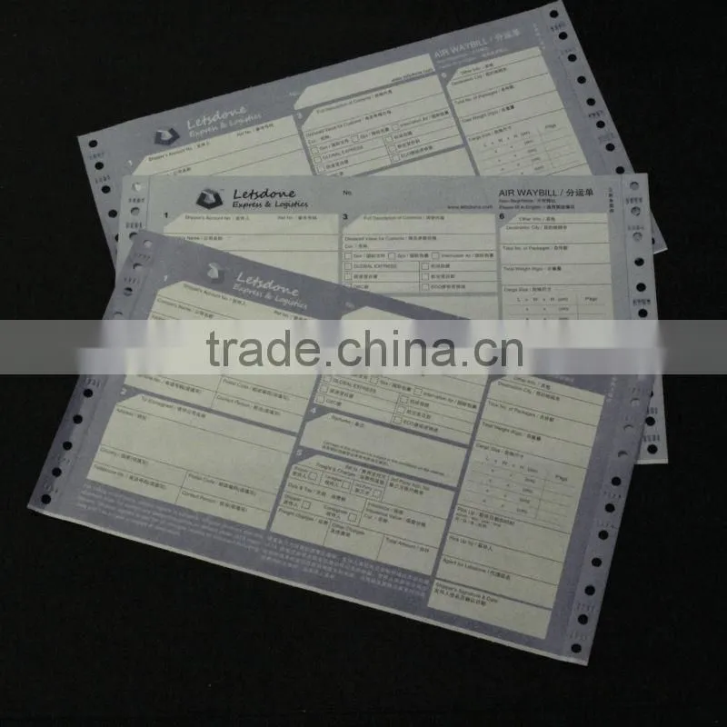 focus on printting air waybill printing