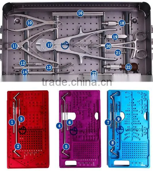 Mini Fragment Instruments Set , Orthopedic Surgical Instruments