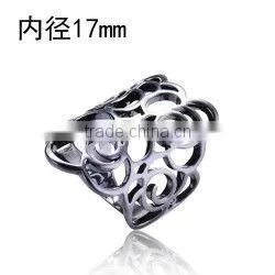 2013 Stylish Rings 925 Sterling Silver Rings Hollow Out Rings Without Crystal