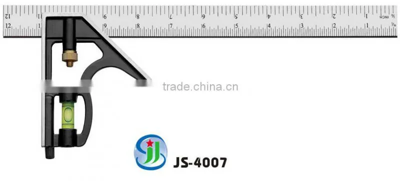 2016 Made in China customized transparent combination square ruler
