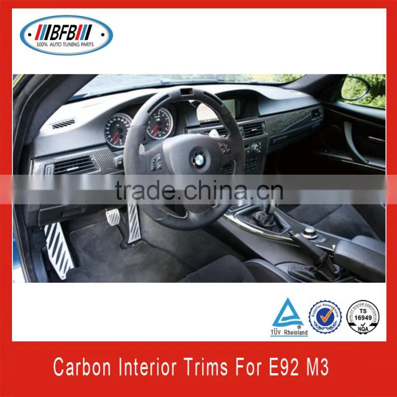 AUTO INTERIOR TRIMS PERFECT FIT FOR BMW E92 M3 STYLE MADE OF CARBON FIBER 2006-2012