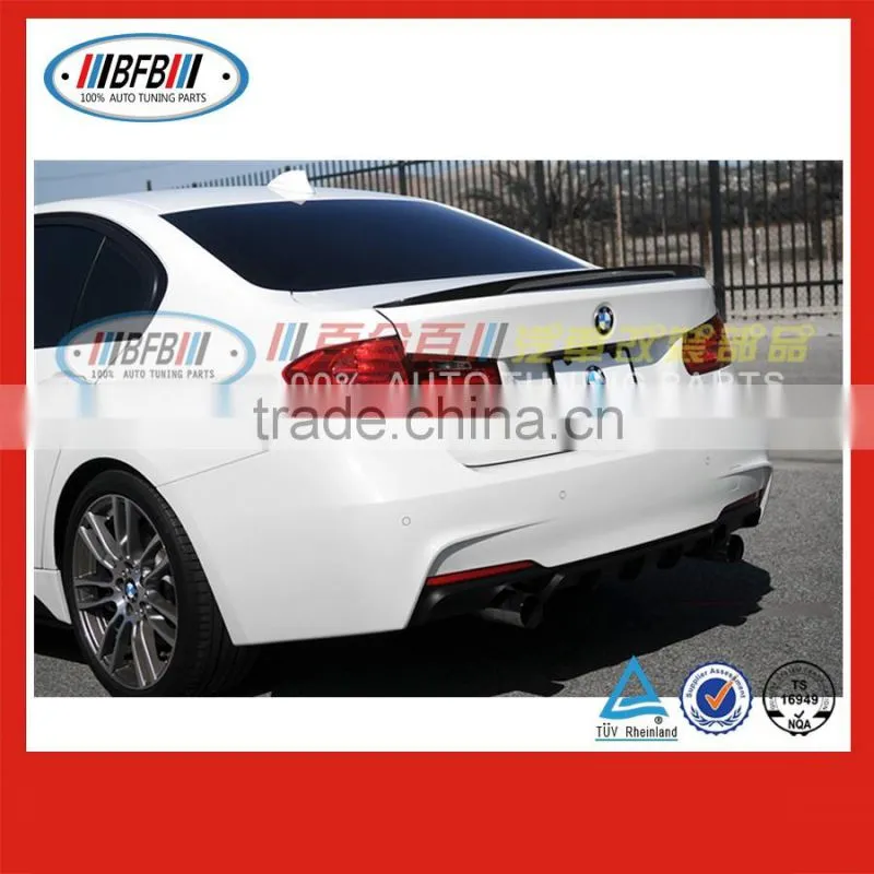 wholesale 3 series P style rear trunk lip wing spoiler FOR Bmw F30 bodykit carbon fiber 2012