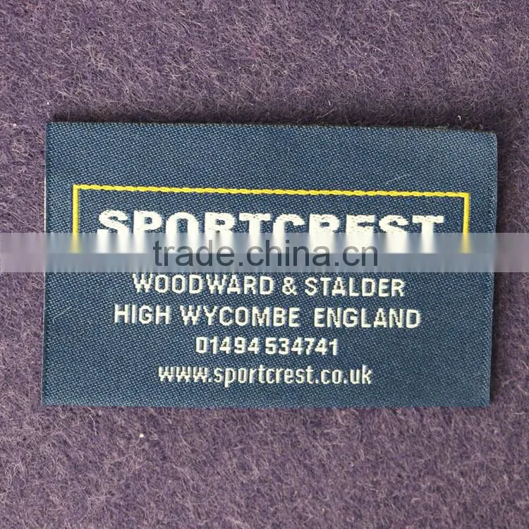 Customized Garment High Qunlity Woven labels Fabric Labels For clothing ,Hat,Handbag