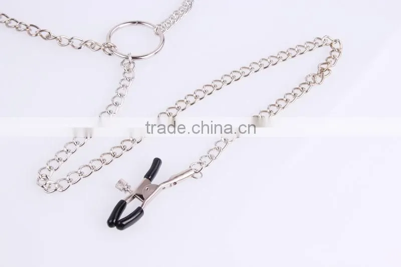 New labia clip and long nipple clamps, Heathful Gay sex toys Stainless Steel Metal Massage