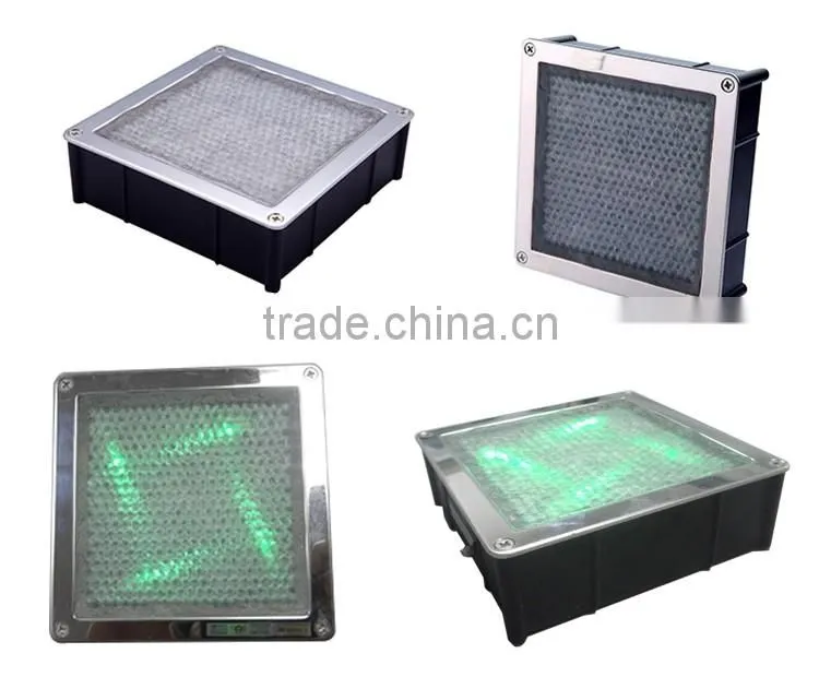 Colorful blinking led solar lights ground glass blick lighting