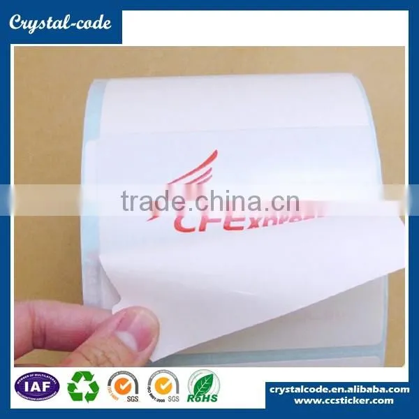 3 layer roll barcode pvc adhesive sticker