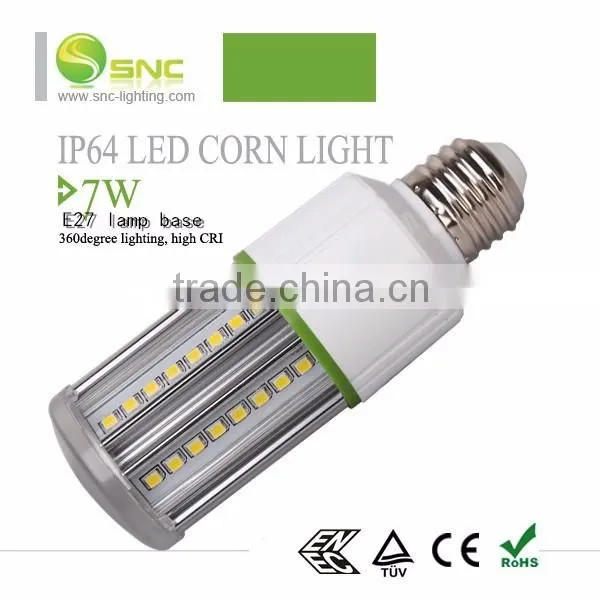 warm white color temperature CCT led lights and CE RoHS certificate E27/G24 lamp base led corn light 5w 7w 9w