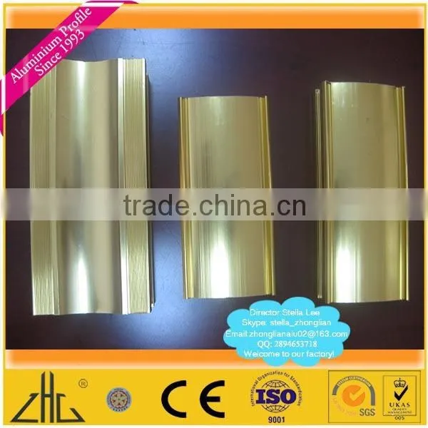 Wow!! Aluminum stair profile for cinema decoration /aluminium stair railing profile factory Foshan/ Aluminum profile for stepway