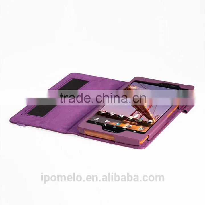 Waterproof tablet protective leather cover case For Sharp AQUOS PAD SH-08E