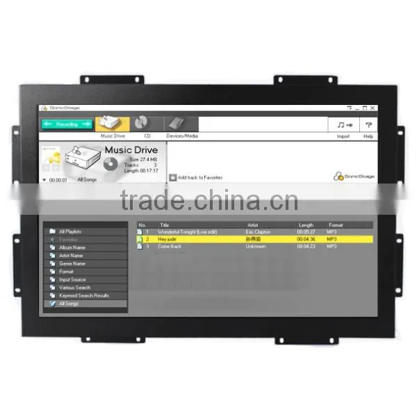 1680x1050 resolution 22inch open frame touch monitor with capacitve touchscreen