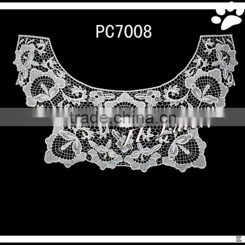 polyester pair collar lace for clothes(PC7023)