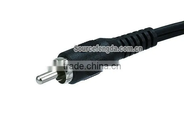 1 RCA male to 2 RCA female japan av video cable
