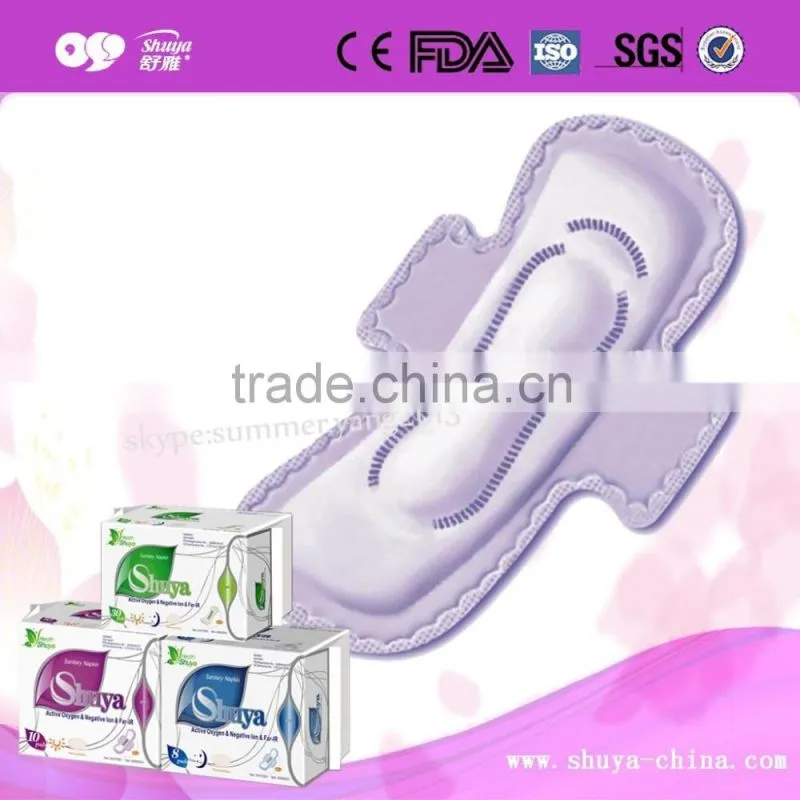 2016 whosale airlaid paper raw material sanitary napkin for woman