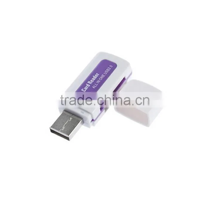 Portable High Speed USB 2.0 Adapter Micro T-Flash Memory Card Reader all in 1