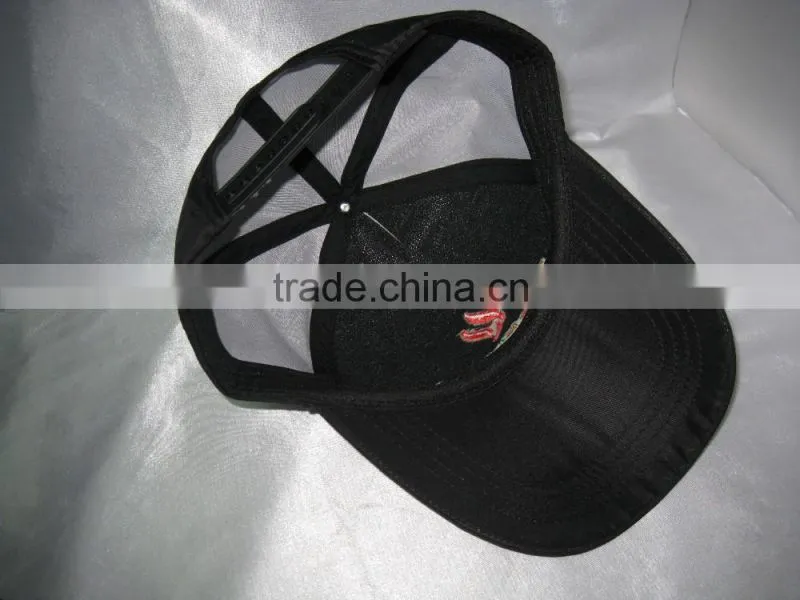 Microfiber cap fitted embroidered sports 6 panel baseball hat