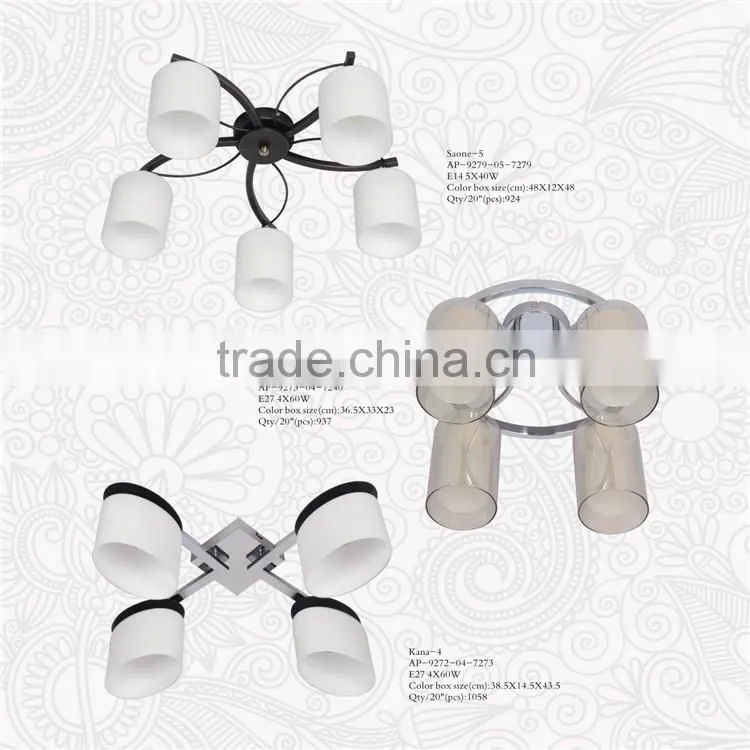 E27 pendent lighting decoration Indroor fixtures with 5 lights