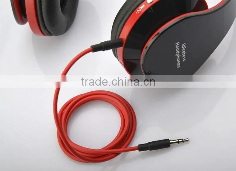 Hot sale portable foldable wireless bluetooth 3.0 stereo headphone for laptop computer