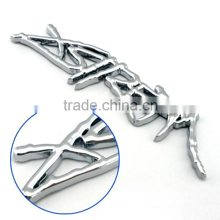 Factory direct sale chrome plastic car emblem for honda badge