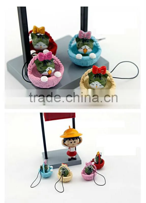 Cradle cat mobile phone chain for promotion
