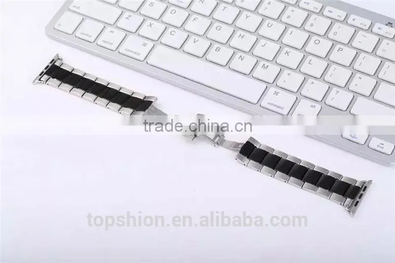 Luxury metal watch strap for apple watch with adapter, wholesale China
