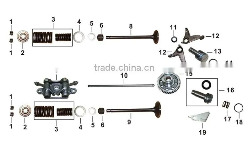 Universal motorcycle engine parts valve rocker arm motorcycle